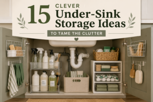 15 Clever Under-Sink Storage Ideas to Tame the Clutter