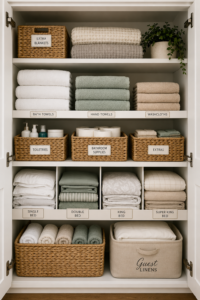 12 Clever Linen Cupboard Organisation Ideas for Neat, Tidy Storage